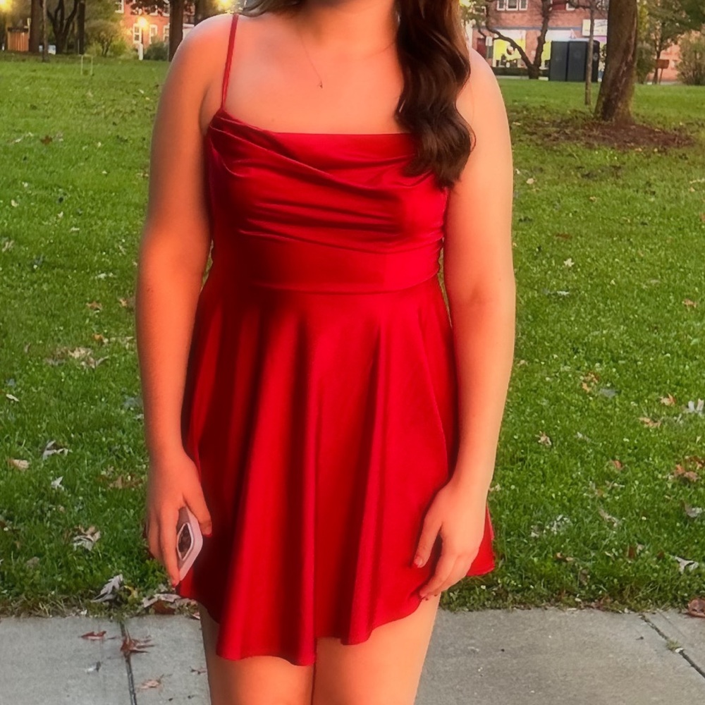 Silk Red Homecoming Dress!